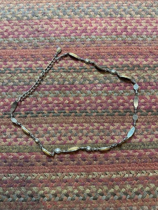 Accessories - Delicate Two-Tone Women's Chain belt in Silver and Gold
